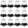 12er Pack uhlsport Two-Coloured Safety Stollen schwarz 13/16MM