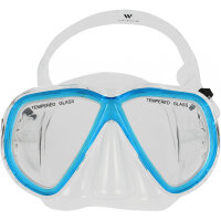 WITEBLAZE Cozumel Tauchmaske Kinder 48 - blue transparent M