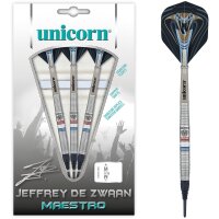 Unicorn Maestro Jeffrey de Zwaan P2 Black Soft Darts 22 g