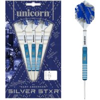 Unicorn Silver Star Blue Gary Anderson Steel Darts