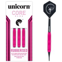 Unicorn Core Plus Rubberised Pink Brass Soft Darts