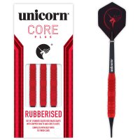 Unicorn Core Plus Rubberised Red Brass Soft Darts