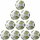 10er Ballpaket molten School MasteR Fußball F5A-SM weiß/grün/silber 5
