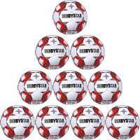 10er Ballpaket DERBYSTAR Apus TT Fußball 32 Panel...