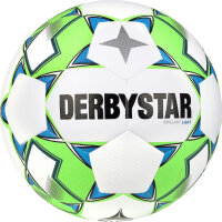 10er Ballpaket DERBYSTAR Brillant Dual-Bonded Light 350g Leicht-Fußball weiß/grün/blau 4