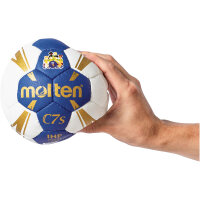 10er Ballpaket molten H0C1300-BW-HS Indoor/Outdoor Handball Gr. 0 blau/weiß/gold