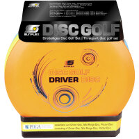 Sunflex Disc Golf Set Orange-Gelb-Blau