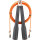 V3TEC Kabelspringseil mit Kugellager schwarz/orange