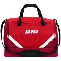 JAKO Iconic Sporttasche mit Bodenfach 103 - rot/weinrot S...