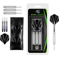 XQ Max Silver Steel Dart Set Schwarz/Grau 23 g
