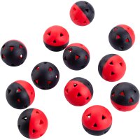 12er Pack Pure2Improve Impact Golfbälle schwarz/rot