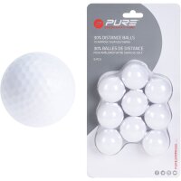 9er Pack Pure2Improve Golf Plastikbälle weiß