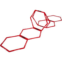Pure2Improve Hexagon Koordinationsgitter rot