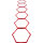 Pure2Improve Hexagon Koordinationsgitter rot