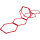 Pure2Improve Hexagon Koordinationsgitter rot