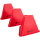 6er Pack Pure2Improve Triangel Agility Hütchen 15cm rot