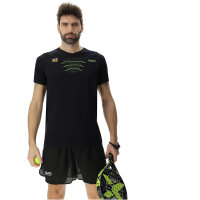 UYN Candela Winged Padelshirt Herren B995 - black onix/lime S