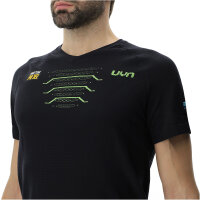 UYN Candela Winged Padelshirt Herren B995 - black onix/lime S