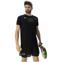UYN Candela Winged Padelshirt Herren B995 - black onix/lime S