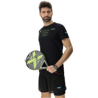 UYN Candela Winged Padelshirt Herren B995 - black onix/lime S