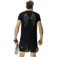 UYN Candela Winged Padelshirt Herren B995 - black onix/lime S