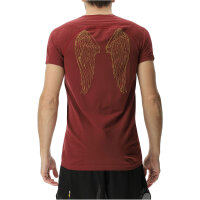 UYN Candela Winged Padelshirt Herren R768 - carmin/yellow S