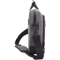 CLIQUE Laptop Schultertasche 955 - anthrazitmeliert