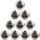 10er Ballpaket NIKE Pitch Fußball 102 - white/black/gold/black 3