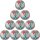 10er Ballpaket erima Hybrid Lite 290g Leicht-Fußball fiery-coral/petrol 4