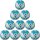 10er Ballpaket erima Hybrid Lite 290g Leicht-Fußball curacao/petrol 5