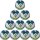 10er Ballpaket erima Hybrid 2.0 Fußball Trainingsball mykonos blue/lime 5