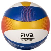 MIKASA BV550C Beach Pro-DVV Beachvollleyball 000 - blau/gelb/weiß 5