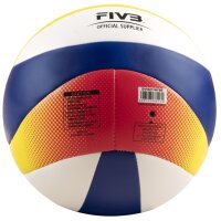 MIKASA BV552C Beach Classic Beachvolleyball 000 - blau/gelb/weiß 5