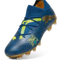 PUMA Future 7 Match BNA FG/AG Fußballschuhe 01 - sailing blue/marine blue/pelé yellow/grassy green/gold 41