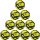 10er Ballpaket DERBYSTAR Street Soccer Fußball gelb/blau/orange 5
