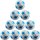 10er Ballpaket NIKE Strike Fußball 100 - white/blue/black 5