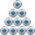10er Ballpaket molten F5N4900 Fußball Spielball weiß/blau 5