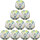10er Ballpaket erima Hybrid Training 2.0 290g Leicht-Fußball neon yellow/blue 5