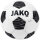 10er Ballpaket JAKO Animal Fußball Trainingsball 701 - weiß/schwarz/steingrau 4