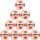 10er Ballpaket DERBYSTAR Bundesliga Club TT Fußball Trainingsball 2024/25 weiss/orange/pink 5
