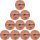 10er Ballpaket DERBYSTAR Bundesliga Brillant APS High Visible Fußball Spielball 2024/25 orange/blau/pink 5