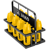 JAKO Trinkflaschenset 8x Trinkflaschen + Halter 300 - citro