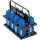 JAKO Trinkflaschenset 8x Trinkflaschen + Halter 440 - JAKO blau