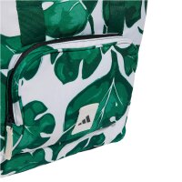 adidas Leaf Print Tote Tragetasche JG1110 - orbit grey/collegiate green/green/semi court green