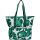 adidas Leaf Print Tote Tragetasche JG1110 - orbit grey/collegiate green/green/semi court green