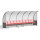 Powershot Spielerkabine PRO 2 - 6 Sitze (Holzbank) 3m