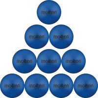 10er Ballpaket molten Schaumstoffball Volleyball blau