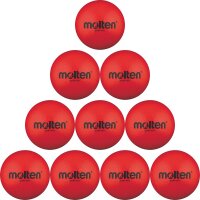 10er Ballpaket molten Schaumstoffball Volleyball rot
