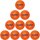 10er Ballpaket molten Kinder Schaumstoffball Orange Gr. 0