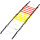 Select Koordinationsleiter Fußball orange/gelb/blau 6.5m
